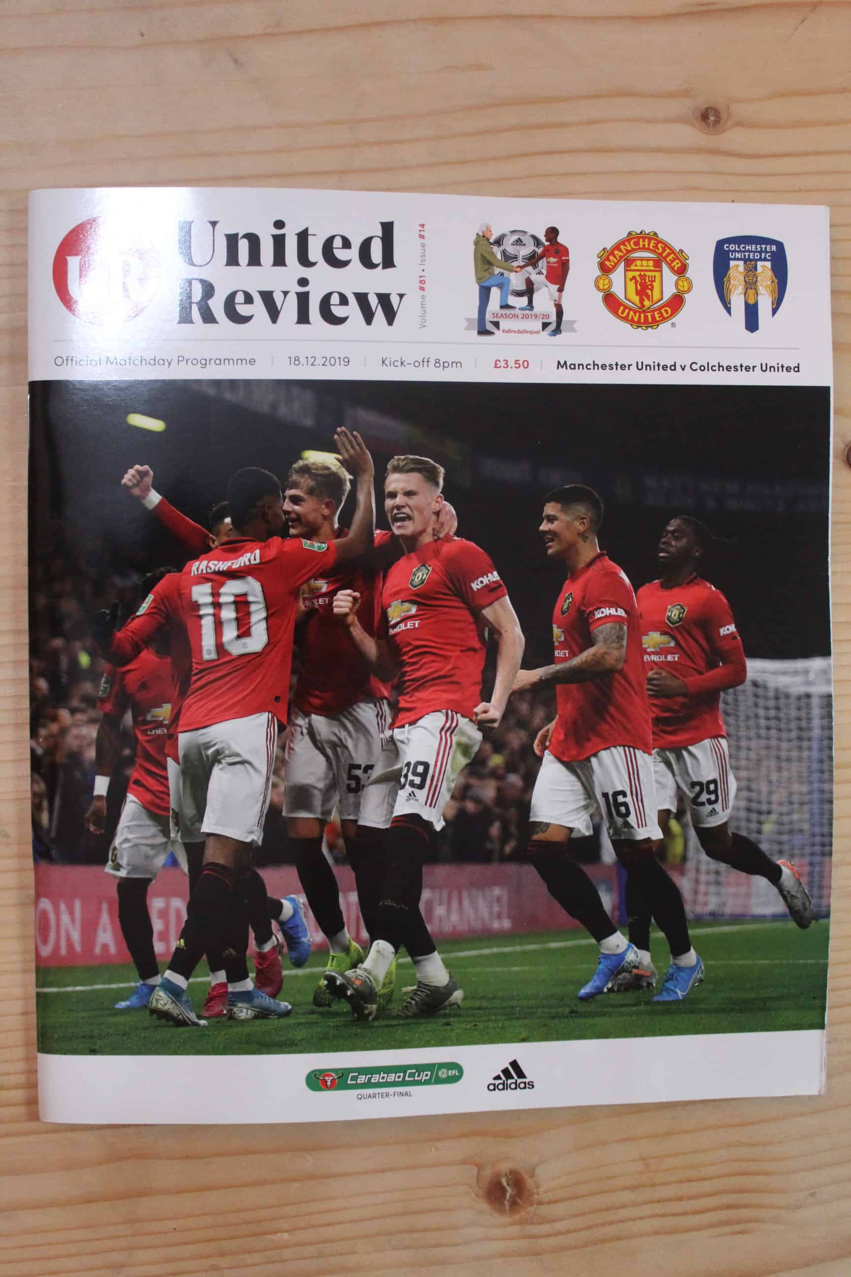 Manchester United FC v Colchester United FC